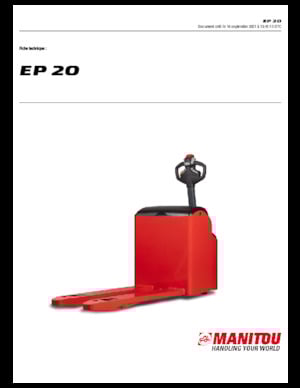 E.-Geh-Niederhubwagen Manitou EP 20