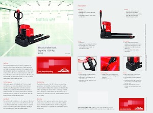 E.-Geh-Niederhubwagen Linde MT15