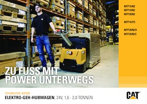 E.-Geh-Niederhubwagen Caterpillar NPP16PD
