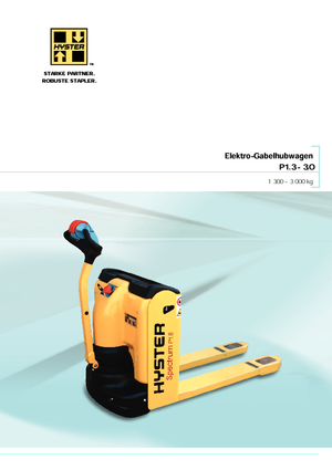 E.-Geh-Niederhubwagen Hyster P1.8