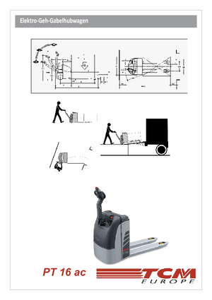 E.-Geh-Niederhubwagen TCM PT 16 ac