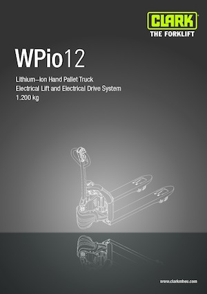 E.-Geh-Niederhubwagen Clark Wpio 12