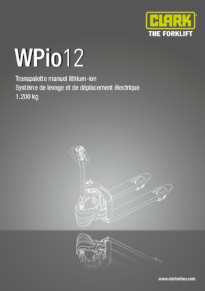 E.-Geh-Niederhubwagen Clark Wpio 12