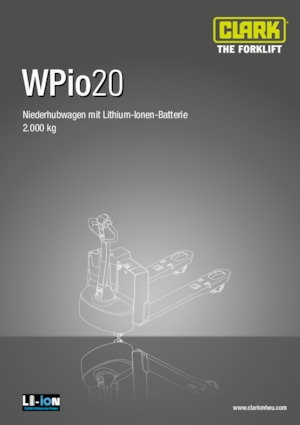 E.-Geh-Niederhubwagen Clark Wpio 20