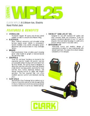 E.-Geh-Niederhubwagen Clark WPL 25