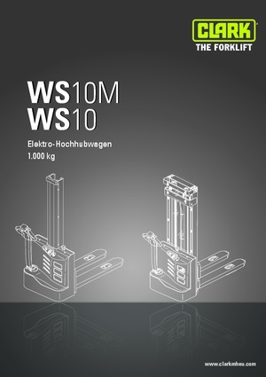 E.-Geh-Hochhubwagen Clark WS 10 M