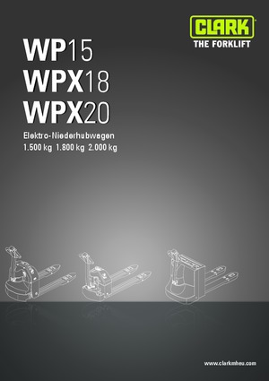 E.-Geh-Niederhubwagen Clark WPX 20