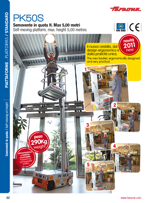 Senkrechtmast-Arbeitsbühnen Faraone PK 50 S