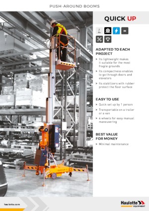 Senkrechtmast-Arbeitsbühnen Haulotte QuickUp 7