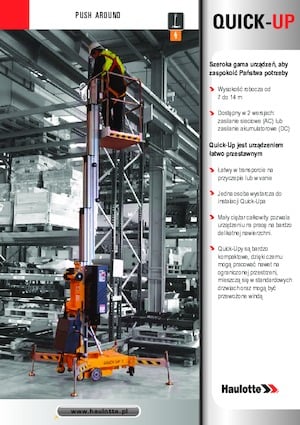Senkrechtmast-Arbeitsbühnen Haulotte QuickUp 7