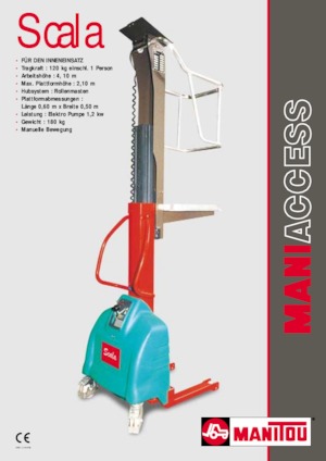 Senkrechtmast-Arbeitsbühnen Manitou Scala