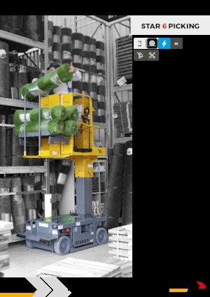 Senkrechtmast-Arbeitsbühnen Haulotte Star 6 Picking