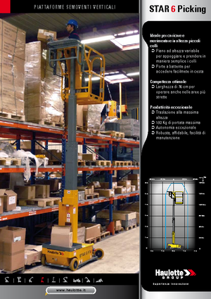 Senkrechtmast-Arbeitsbühnen Haulotte Star 6 Picking