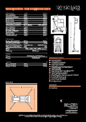 Senkrechtmast-Arbeitsbühnen Snorkel PAM26AC