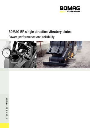 Rüttelplatten in einer Richtung Bomag BP 25/50