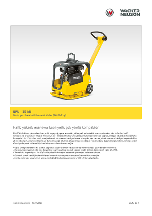 Rüttelplatten, reversibel Wacker BPU 2540 A