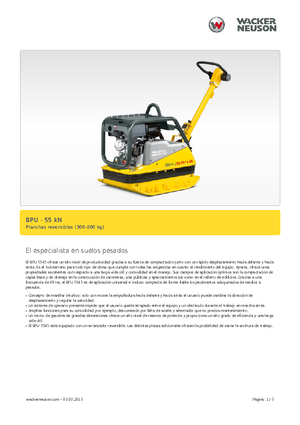 Rüttelplatten, reversibel Wacker Neuson BPU5545A 