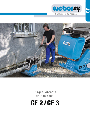 Rüttelplatten in einer Richtung weber mt CF 3 R
