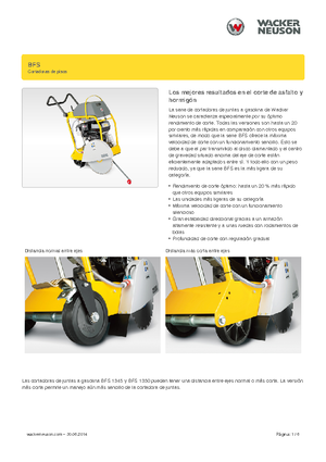 Fugenschneider Wacker Neuson BFS 1345 Az