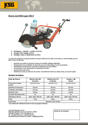 Fugenschneider KSG-Maschinenbau KSG 450