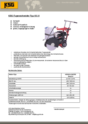 Fugenschneider KSG-Maschinenbau KSG 461