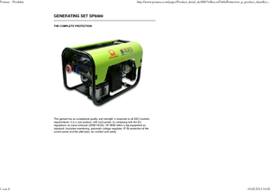 Stromerzeuger, Benzin PRAMAC Lifter SP 8000