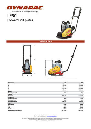 Rüttelplatten in einer Richtung Dynapac LF 50 (EH09)