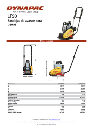 Rüttelplatten in einer Richtung Dynapac LF 50 (EH09)