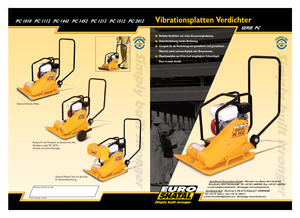 Rüttelplatten in einer Richtung Shatal PC 1512
