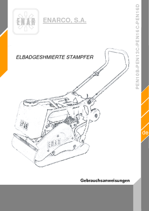 Rüttelplatten in einer Richtung Enar PEN 16 D