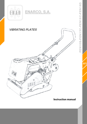 Rüttelplatten in einer Richtung Enar PEN 16 D
