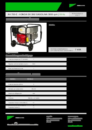 Stromerzeuger, Benzin INMESOL AH 700-E
