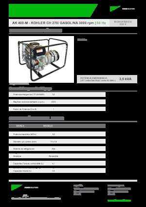 Stromerzeuger, Benzin INMESOL AK 400-M