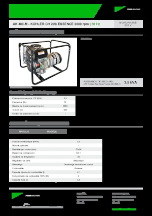 Stromerzeuger, Benzin INMESOL AK 400-M