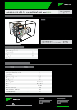 Stromerzeuger, Benzin INMESOL AK 500-M