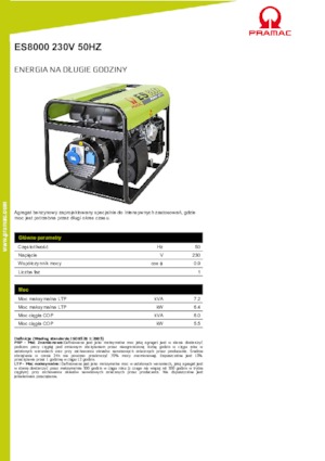 Stromerzeuger, Benzin PRAMAC Lifter ES 8000