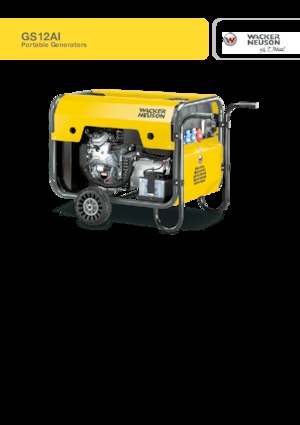 Stromerzeuger, Benzin Wacker Neuson GS12AI