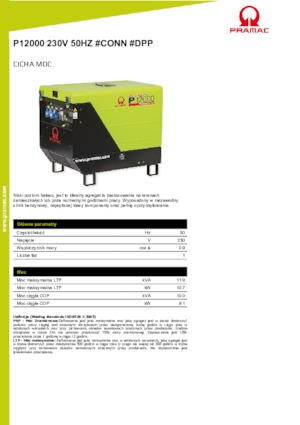 Stromerzeuger, Benzin PRAMAC Lifter P 12000 THB