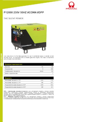 Stromerzeuger, Benzin PRAMAC Lifter P 12000 THB