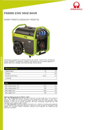 Stromerzeuger, Benzin PRAMAC Lifter PX 8000