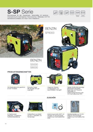 Stromerzeuger, Benzin PRAMAC Lifter SP 8000