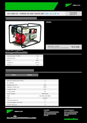 Stromerzeuger, Benzin INMESOL AH 1600-CA