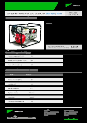 Stromerzeuger, Benzin INMESOL AH 620-M