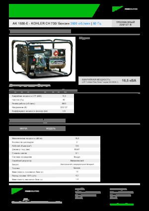 Stromerzeuger, Benzin INMESOL AK 1650-E