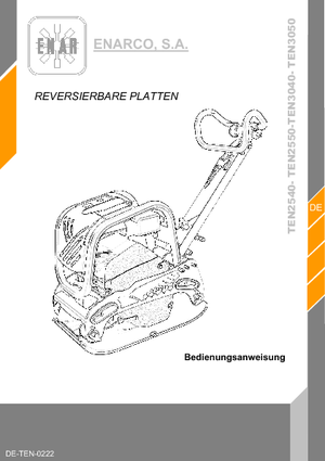 Rüttelplatten, reversibel Enar TEN 3050 GH