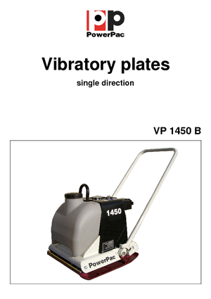 Rüttelplatten in einer Richtung PowerPac VP 1450B/500