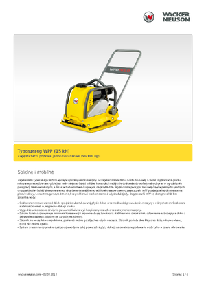 Rüttelplatten in einer Richtung Wacker Neuson WPP 1540 A