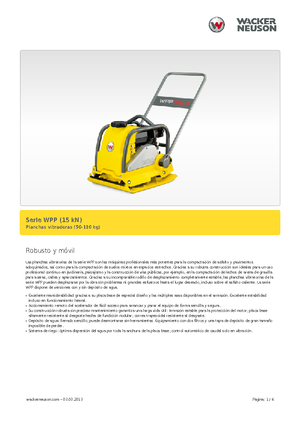 Rüttelplatten in einer Richtung Wacker Neuson WPP 1540 A