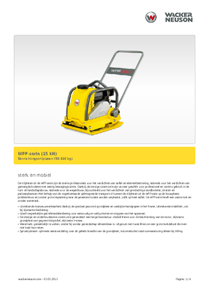 Rüttelplatten in einer Richtung Wacker Neuson WPP 1540 A