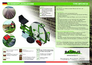 Pflanzmaschinen Basrijs Deepplantelement solid and rubber disc 100 cm